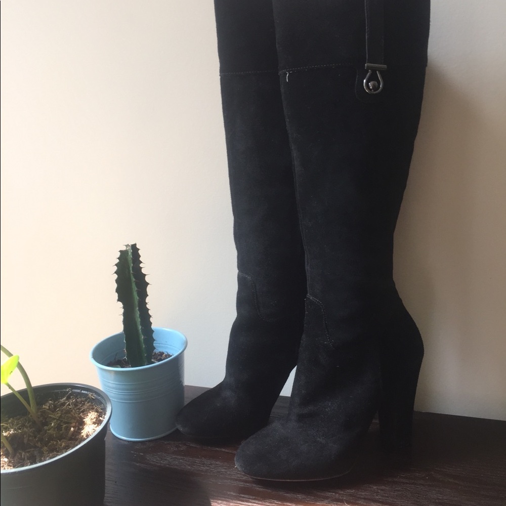 Joan and David leather suede boots from Barneys 💕